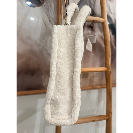 Kate Spade New York Sherpa Tote Bag | Ivory Teddy Faux Shearling | Crossbody