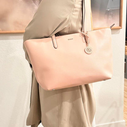 DKNY Sutton Leather Bryant Medium Tote Leather | Light Pink Blush Gold | NWOT