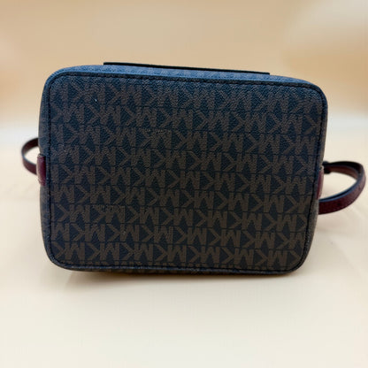MICHAEL KORS KIMBERLY Small Bucket Bag Messenger Merlot