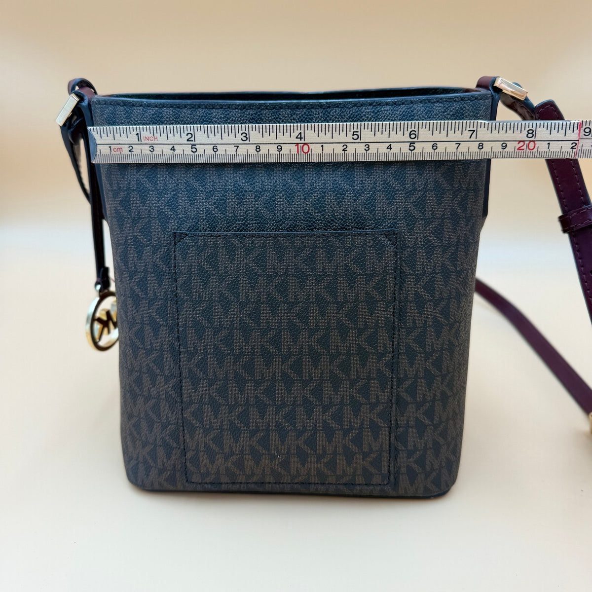 MICHAEL KORS KIMBERLY Small Bucket Bag Messenger Merlot