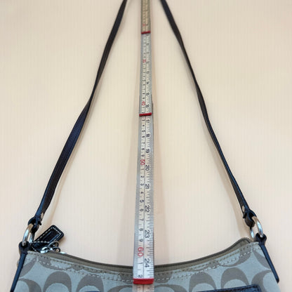 COACH Y2K Signature Sateen Crossbody Bag With A Curved Half-Moon Silhouette