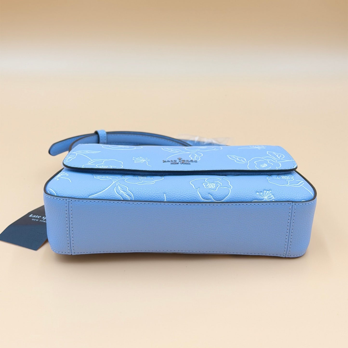Kate Spade New York Sutton Mini Flap Floral Print Crossbody – Powder Blue | NWT