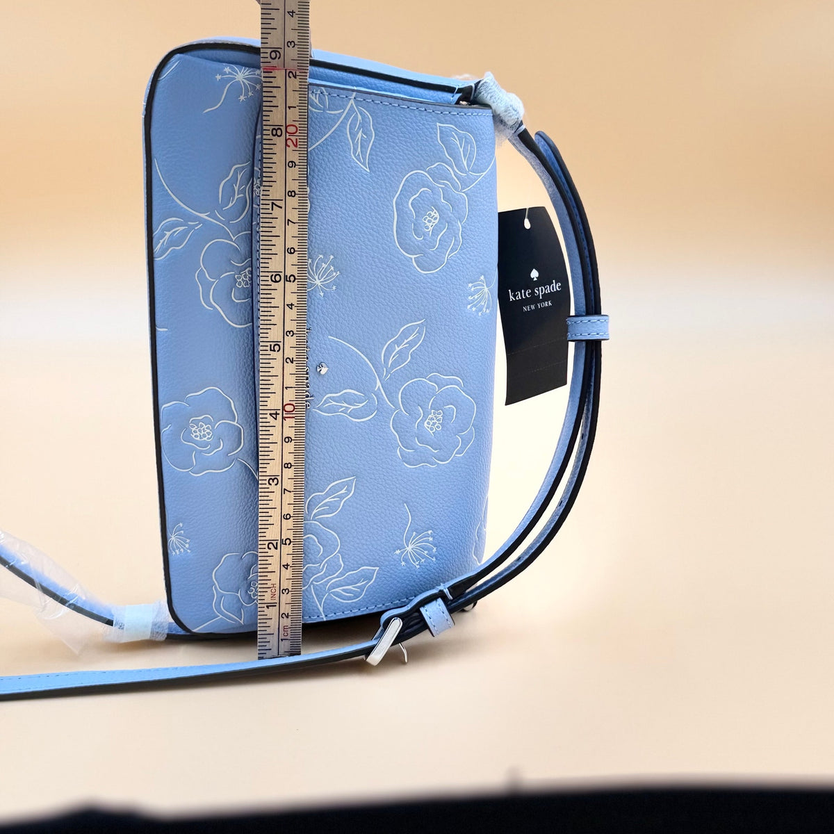 Kate Spade New York Sutton Mini Flap Floral Print Crossbody – Powder Blue | NWT